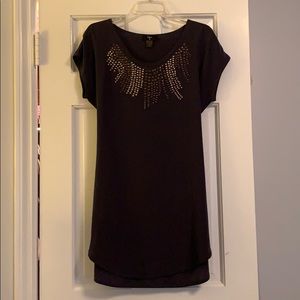 Navy silk dress/tunic